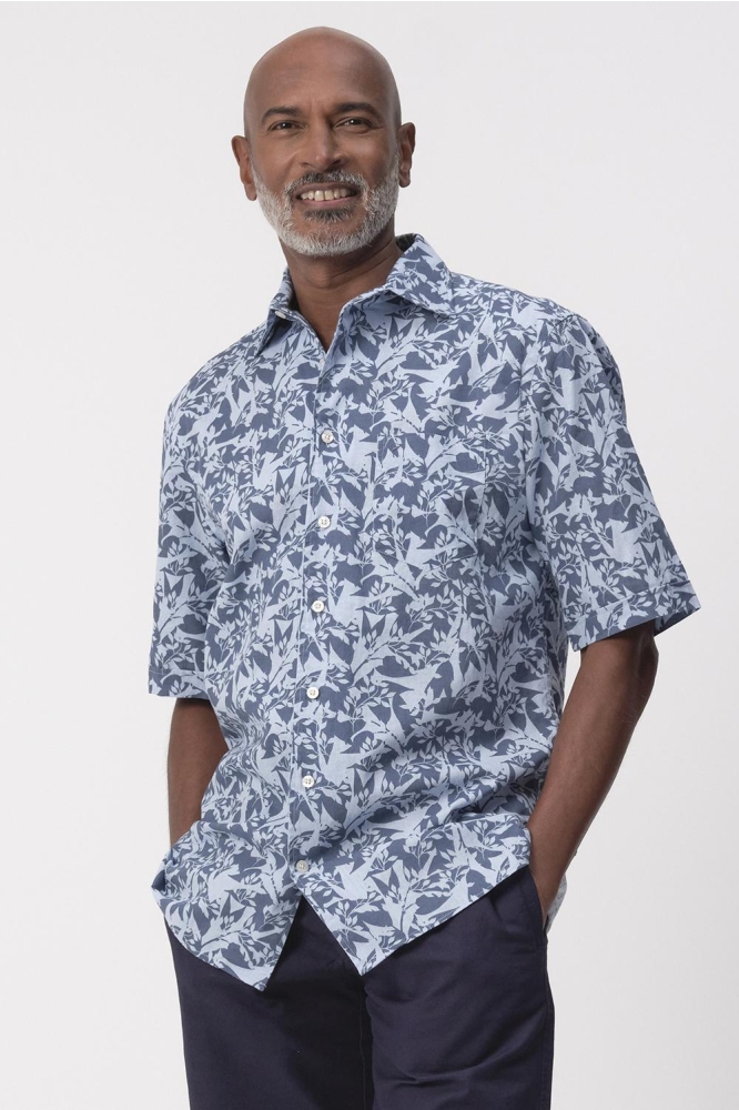 RANGER OVERHEMD KM 096162 3256 CHAMBRAY BLUE DESSIN